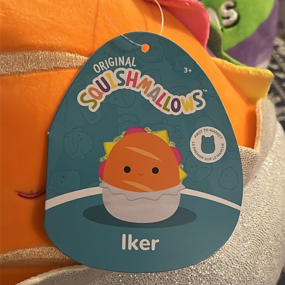 Squishmallows | Neon Food Bundle | Iker & Silver | First To Market - Picture 4 of 6